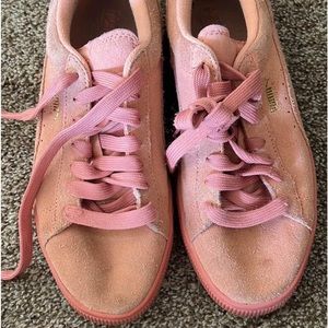 Pink puma sneakers